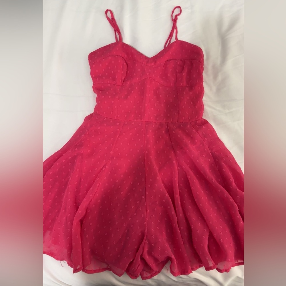 Hot pink romper